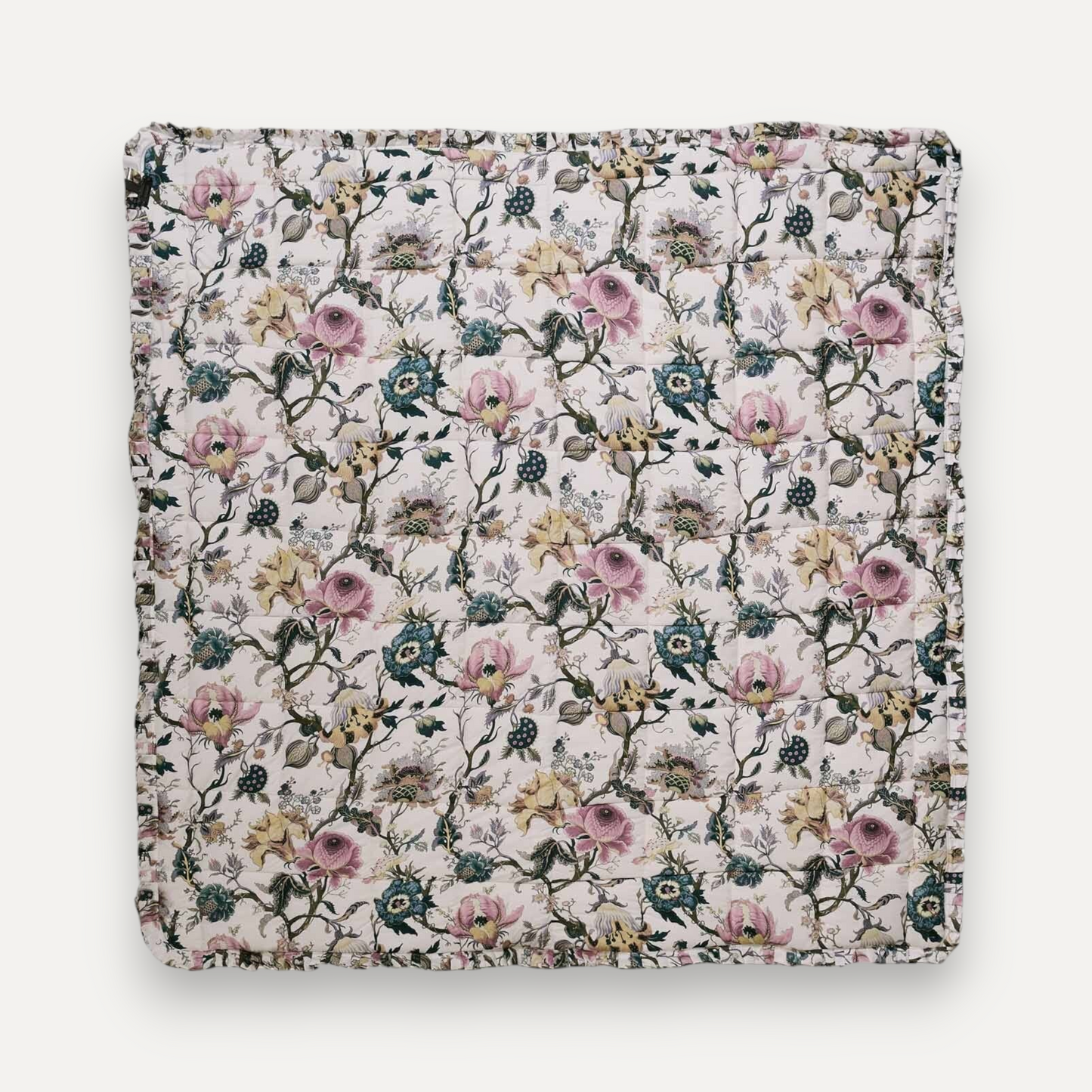 Off-White Wildflower Cotton Sateen Quilt