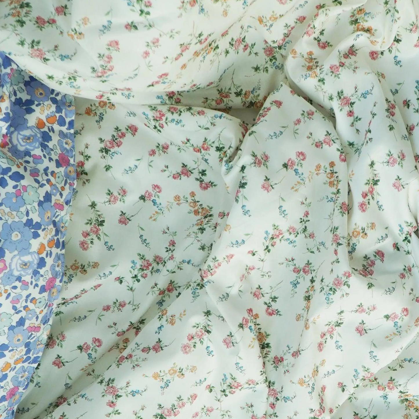 Lavender Floral Reversible Cotton Quilt