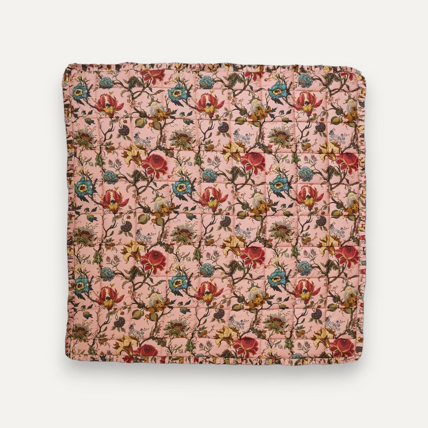 Blush Wildflower Cotton Sateen Quilt